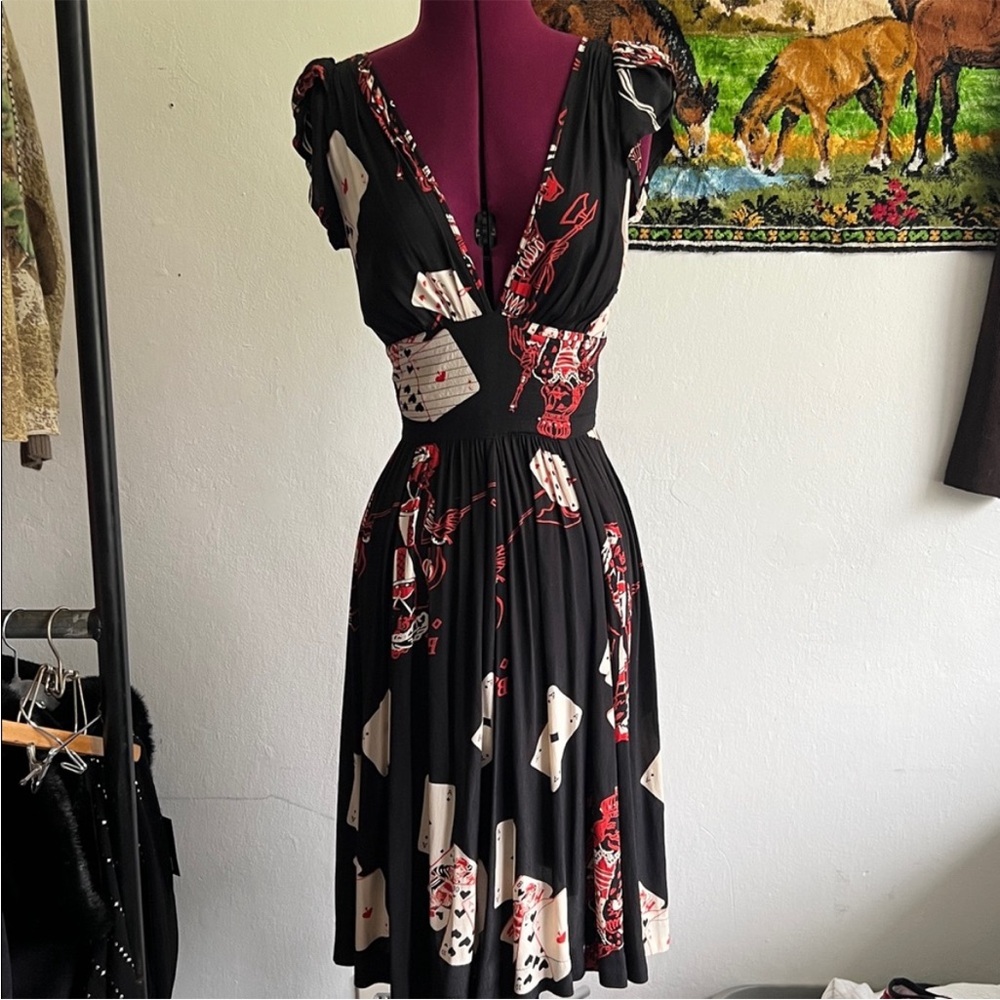 Trashy Diva Loretta playing cards dress